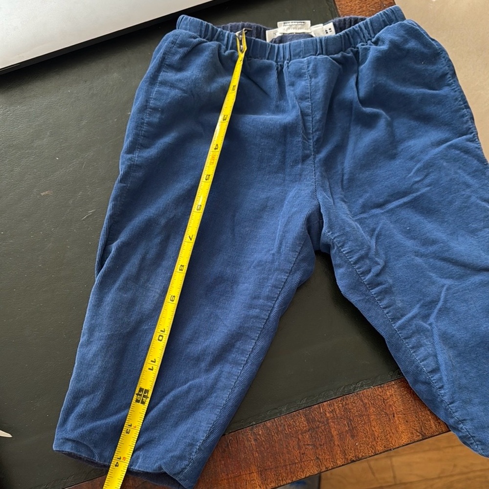Bonpoint Blue Lined pants 18m